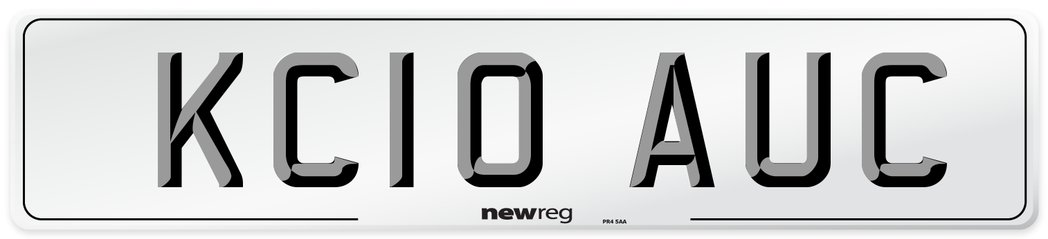 KC10 AUC Number Plate from New Reg